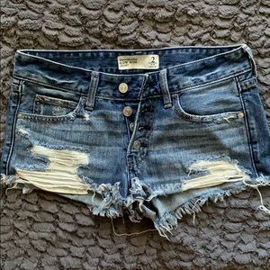 Abercrombie low rise jean shorts- Size 2/26
